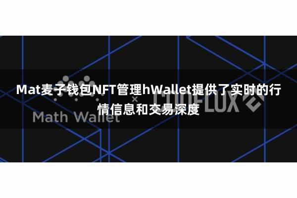 Mat麦子钱包NFT管理hWallet提供了实时的行情信息和交易深度