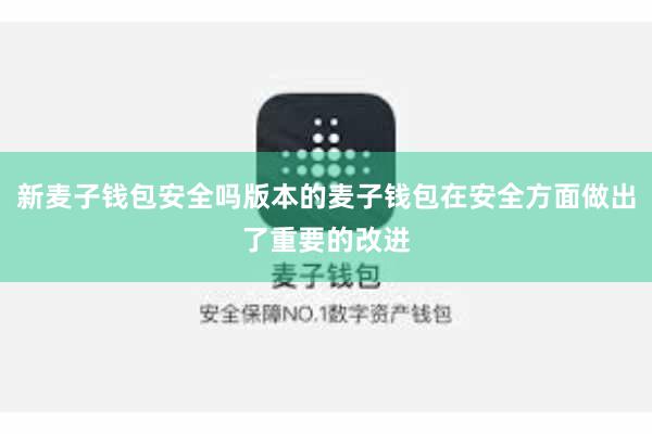 新麦子钱包安全吗版本的麦子钱包在安全方面做出了重要的改进